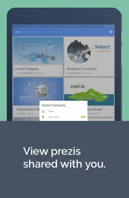 Prezi android App screenshot 2